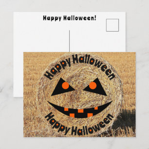 Happy Halloween Farmer Rancher Hey Trick Or Treat  Postcard