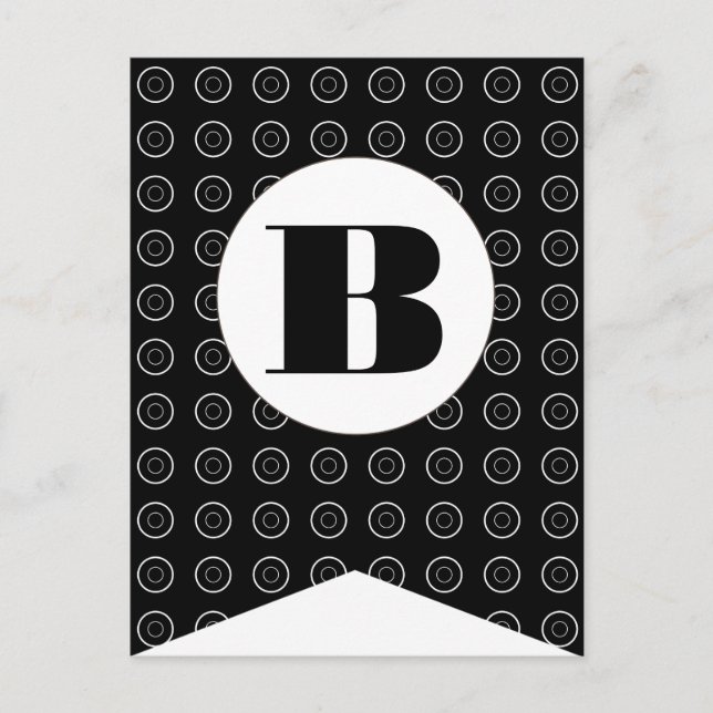 Happy Halloween Flag Bunting Banner Post Card (Front)