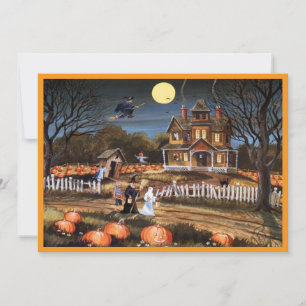 happy halloween Flat Holiday Card