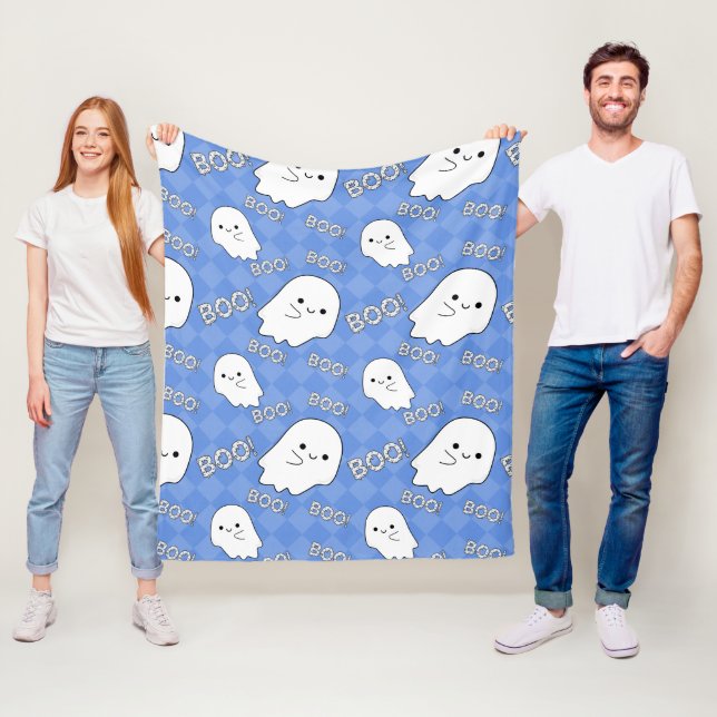 Happy Halloween Fleece Blanket (In Situ)