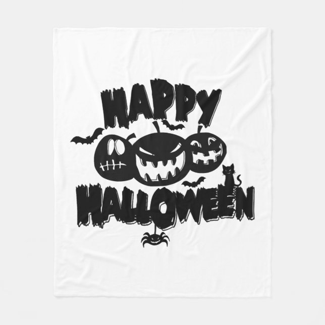 Happy Halloween                     Fleece Blanket (Front)