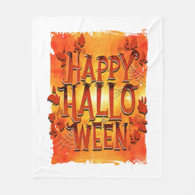 Happy Halloween                              Fleece Blanket (Front)