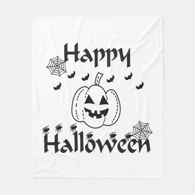 Happy Halloween                                    Fleece Blanket (Front)