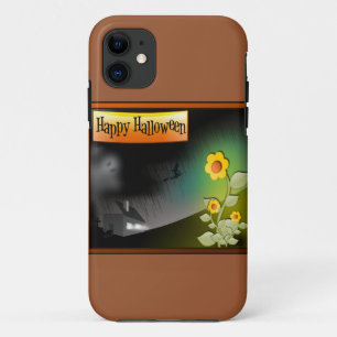 Happy Halloween & Flowers - iPhone 11 Case