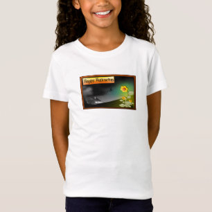 Happy Halloween & Flowers - T-Shirt