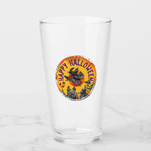 Happy Halloween – Flying Witch, Spooky House Glass