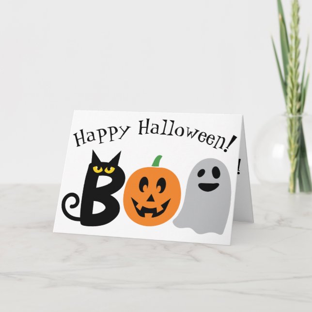 Happy Halloween! Folded Greeting Card (Front)