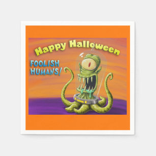 Happy Halloween Foolish Humans Napkin