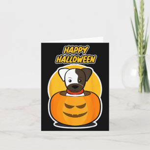 Happy Halloween For Dog Lover - Pumpkin Dog Card