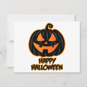 Happy Halloween for Men and Women - Pumpkin Hallow Holiday Card