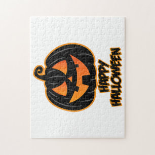 Happy Halloween for Men and Women - Pumpkin Hallow Jigsaw Puzzle