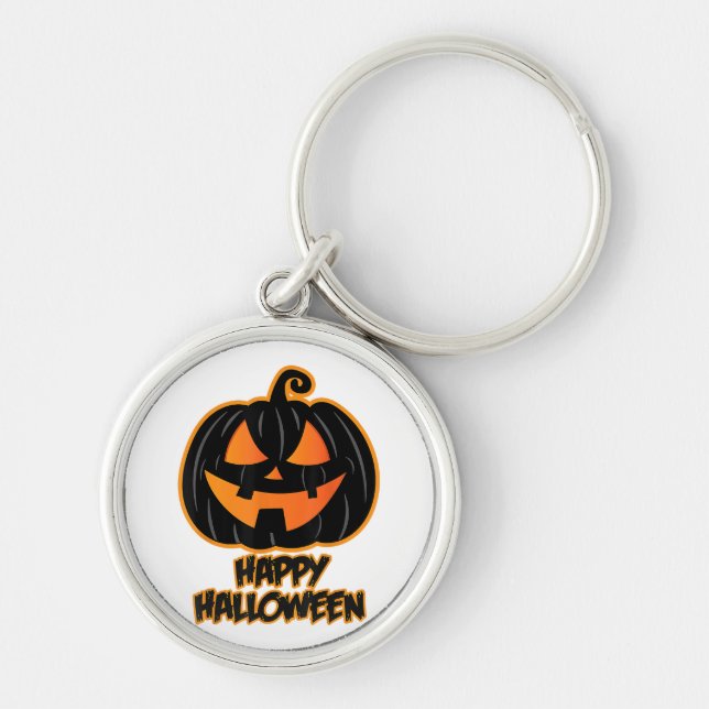 Happy Halloween for Men and Women - Pumpkin Hallow Key Ring (Front)