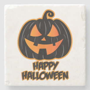 Happy Halloween for Men and Women - Pumpkin Hallow Stone Coaster