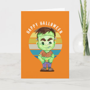 Happy Halloween - frankenstein Card