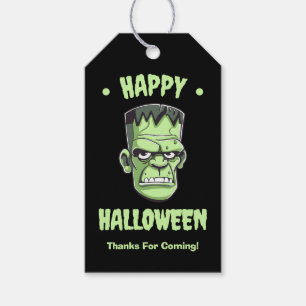 Happy Halloween Frankenstein Gift Tags