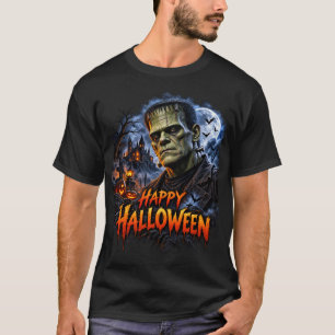 Happy Halloween Frankenstein Monster T-Shirt