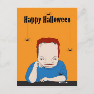 Happy Halloween Frankenstein Postcard