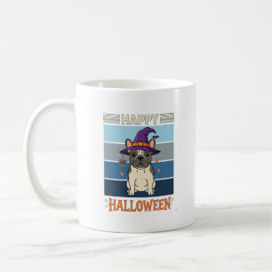 Happy Halloween French Bulldog Witch Spider Web Ca Coffee Mug