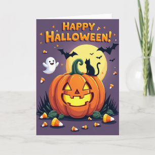 Happy Halloween Friendly Spectre Card