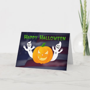Happy Halloween from Across the Miles military Card