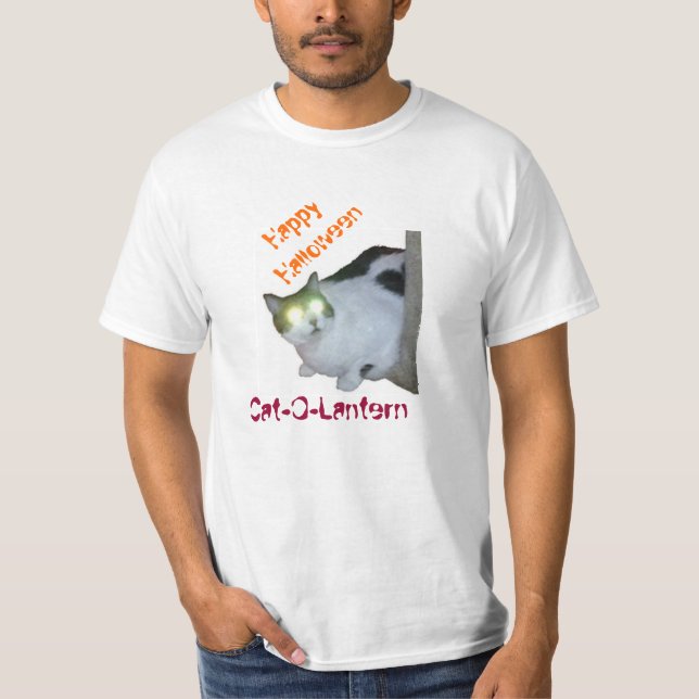 Happy Halloween from Cat-O-Lantern T-Shirt (Front)
