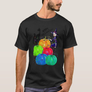 Happy Halloween From Cute Witch and Black Cat T-Shirt