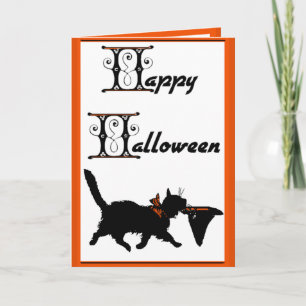 Happy Halloween From One Cool Cat To Another Card