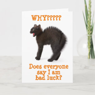 *HAPPY HALLOWEEN** FROM VERY UPSET BALCK CAT CARD