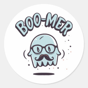 Happy Halloween from Your Favourite Boomer! Classic Round Sticker