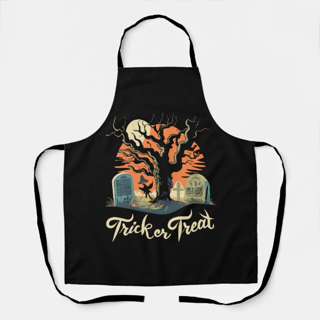 Happy Halloween From Your Funny Graveyard! Apron (Front)