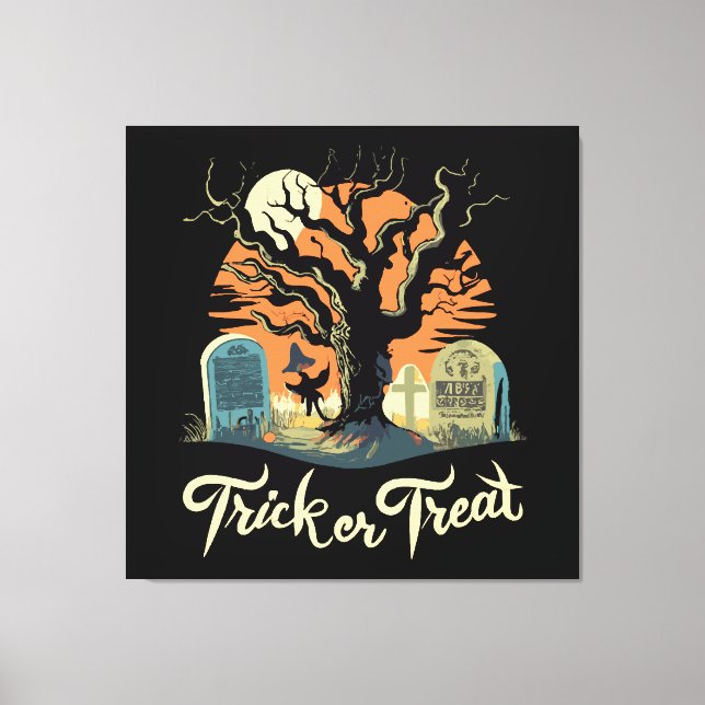 Happy Halloween From Your Funny Graveyard! Canvas Print (Front)