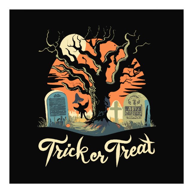Happy Halloween From Your Funny Graveyard! Photo Print (Front)