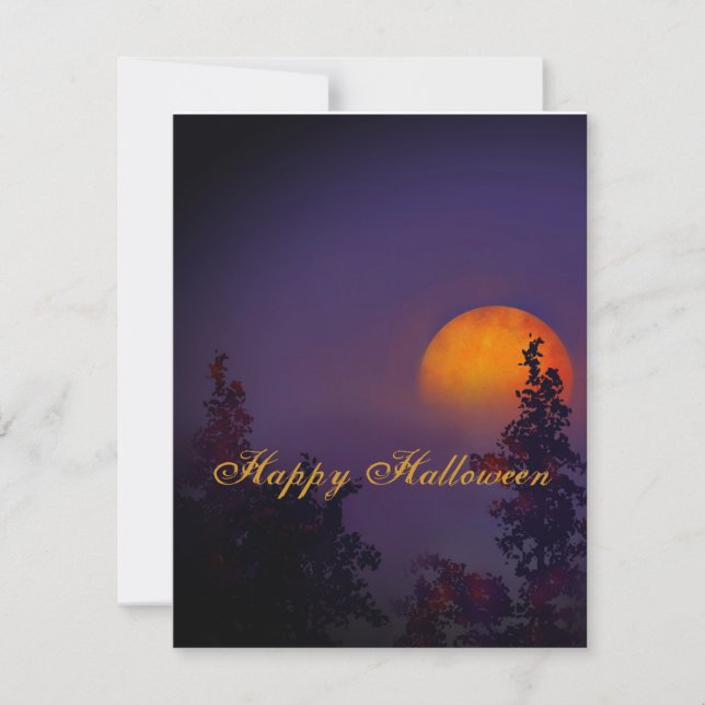 Happy Halloween Full Moon rise (Front)