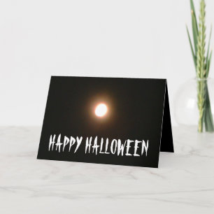 HAPPY HALLOWEEN FULL MOON WEREWOLF card