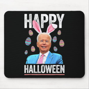 Happy Halloween Fun Biden Bunny Eggs For Halloween Mouse Mat