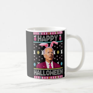 Happy Halloween Fun Bunny Joe Biden Confused Easte Coffee Mug