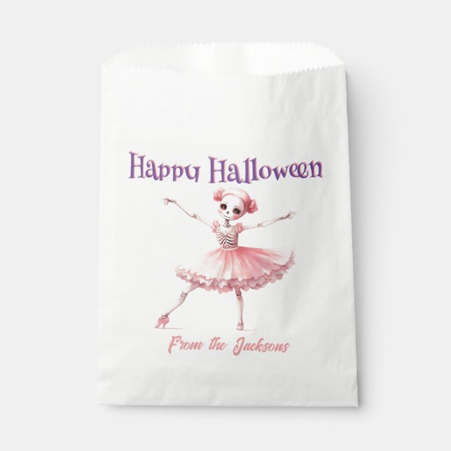 Happy Halloween | FUN SKELETON BALLERINA Favour Bags (Front)