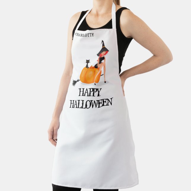 Happy Halloween Funny Apron (Insitu)