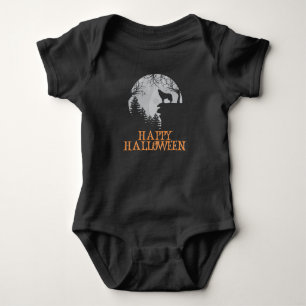 Happy Halloween Funny Creepy Character Baby Bodysuit