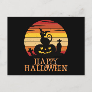 Happy Halloween Funny Creepy Character Postcard