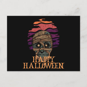 Happy Halloween Funny Creepy Character Postcard