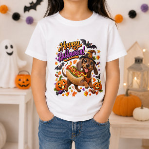Happy Halloween Funny Dachshund Hot Dog T-Shirt