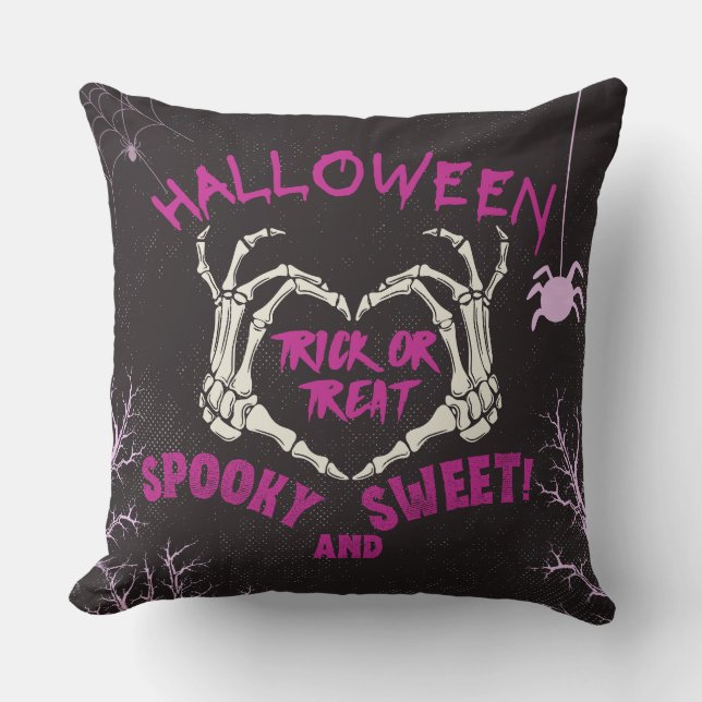 Happy Halloween Funny Ghosts Decor Pillow (Front)