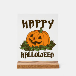 Happy Halloween Funny Halloween Costume Acrylic Sign