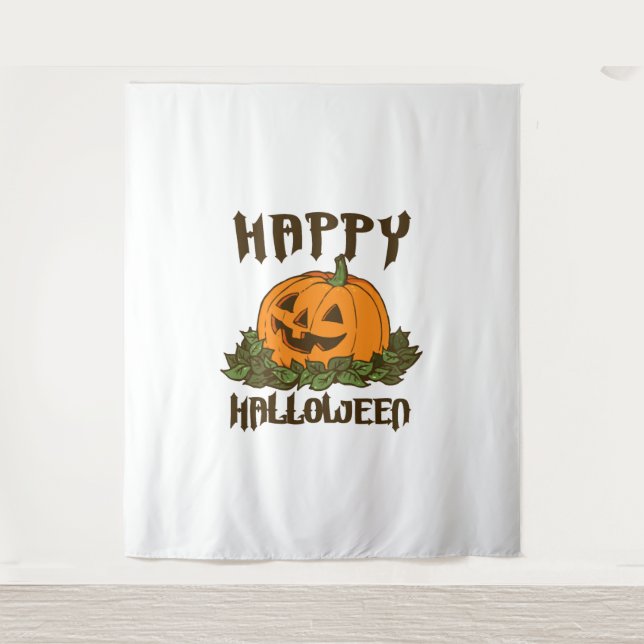 Happy Halloween Funny Halloween Costume Tapestry (Front)
