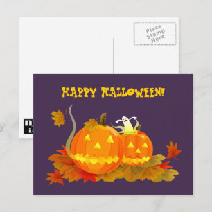 Happy Halloween! Funny Jack O'Lantern Postcard