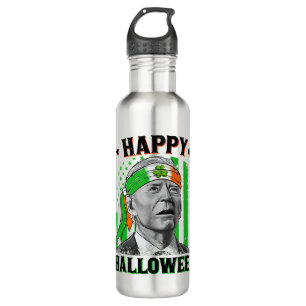 Happy Halloween Funny Joe Biden St Patricks Day Fl 710 Ml Water Bottle
