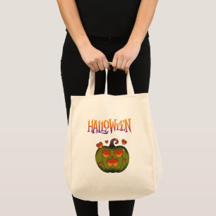 Happy Halloween funny Pumpkin  Tote Bag