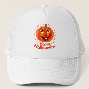 🎃 Happy Halloween – Funny, Scary & Cute Pumpkin Trucker Hat