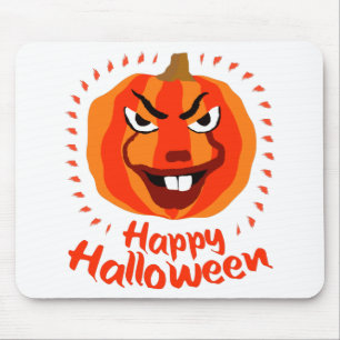 Happy Halloween 🎃 Funny Scary Spooky Pumpkin Mouse Mat